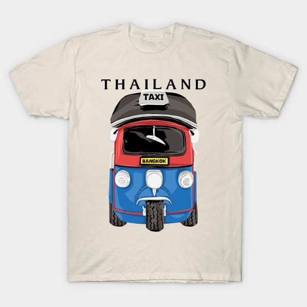 Tuk Tuk Bangkok T-Shirt by KewaleeTee